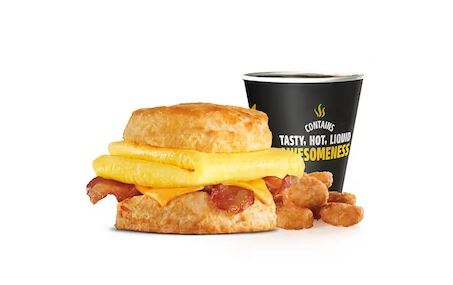BACON EGG & CHEESE BISCUIT COMBO